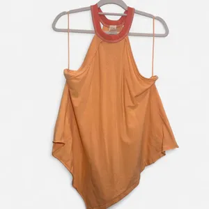 Free People We The Free Orange Creamsicle Twin Peaks Tank – Vintage Boho (M) thumbnail 3