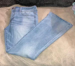 American Eagle Super Stretch Kick Boot Jeans, Size 14 thumbnail 1