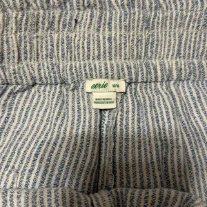 Aerie striped tapered linen pants thumbnail 2