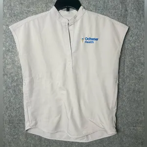 Figs Technical Collection Woman Size XXS beige‎ scrub Top with logo thumbnail 1