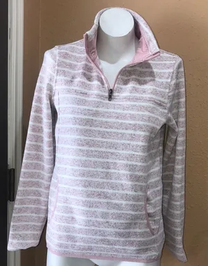 Thread & Supply pink striped sweatshirt White thumbnail 1