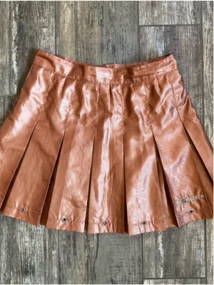 Jamie Sadock IXSPA Bronze Copper Pleated Mini Skirt size 6 thumbnail 7