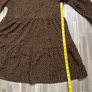 Timeless Brown Polka Dot Dress, Size Medium thumbnail 11