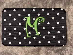 Monogrammed Polka Dot Wallet thumbnail 1