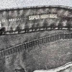 REWASH Size 9/29‎ Y2K Baggy Super High Rise Distressed Jeans Wide Leg Streetwear thumbnail 5