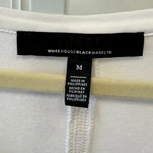 White House Black Market Nude Pink Dolman Sleeve Scoop Neck Chain Trim Top Med thumbnail 6