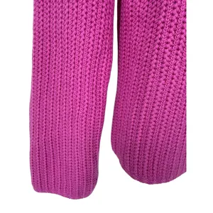 NWT J.Crew Womens Mock Neck Cotton Blend Sweater Fuschia Pink CP350 Size Large thumbnail 10