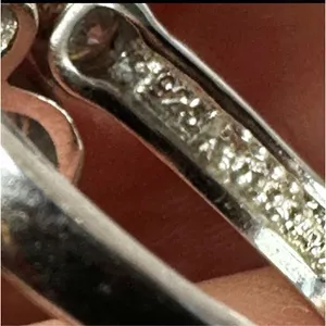 Silver tone rhinestone ring Silver thumbnail 8