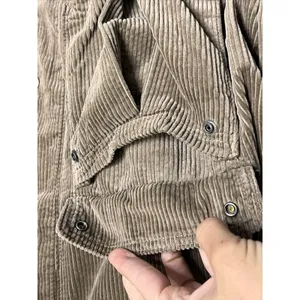 American Eagle Corduroy Bomber Jacket Brown Medium 100% Cotton Relaxed thumbnail 4