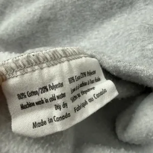 Lloyd sz M Grey Mock Neck Fleece‎ Sweatshirt Boxy Pullover Preppy Lagenlook thumbnail 5