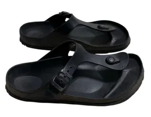 Birkenstock Gizeh EVA Thong Sandals Size EU 37 Women's US 6.5 7 Black Rubber thumbnail 1