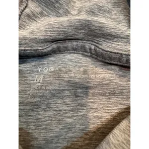 Yogalicious Gray Camo Cropped‎ Hoodie Lightweight Athleisure Women's Medium NWOT thumbnail 4