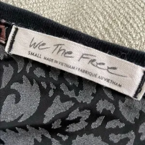 We The Free People Teddy Boxy Top Burnt Velvet Cheetah Combo S thumbnail 8