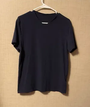 H&M Navy Short Sleeve Crew Tee thumbnail 1