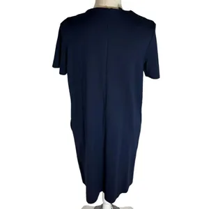 COS Navy ribbon neck short sleeve dress NWT thumbnail 2