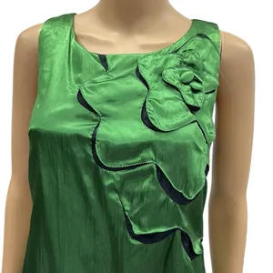 Sugarlips Emerald Green Black Sleeveless Bubble Hem Zip Back Lined Dress Size S thumbnail 2