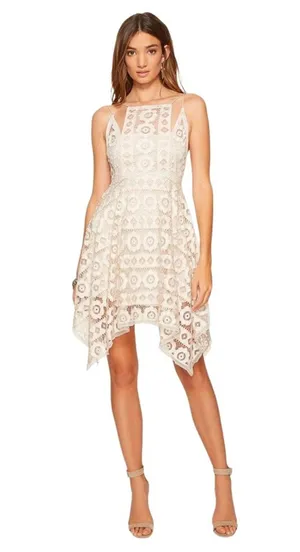 Free People Womens Just Like Honey Lace Dress Size Large thumbnail 1