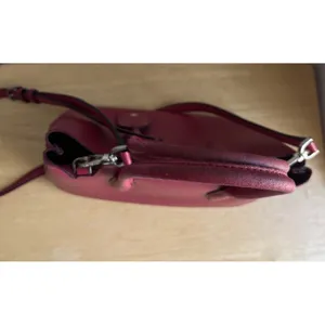 Kate Spade New York Red Leather Satchel Top Handle Crossbody Bag Medium thumbnail 12