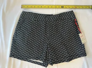 Elle Black Shorts with White Geometric Dot Print thumbnail 1