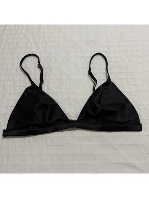 Victoria's Secret Unlined Bralette Sz M Medium Black thumbnail 11