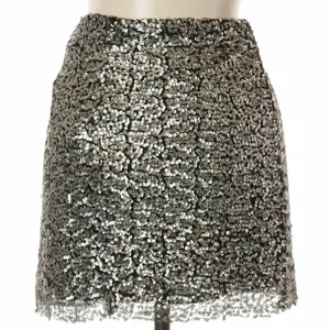Native Rose Women's Festive Festival Bronze Sequin Mini Skirt-Sheer @Hem-Size 10 thumbnail 2