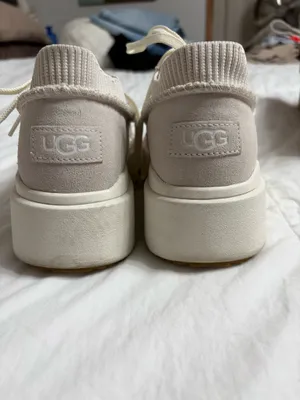 UGG EZ Duzzit Lace Sneakers Off-White 7.5 thumbnail 5