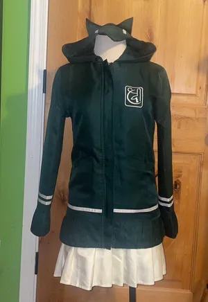 Chiaki Nanami Cosplay Anime High School Costume Jacket & Skirt EUC S WITH Pink Wig & Hair Clip; WITHOUT Shirt, Tights, or Pink Tie thumbnail 4