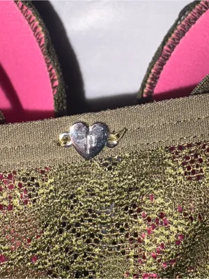Victoria's Secret PINK Bra Bralette Large Green Lace Sexy Lightly Lined Strappy thumbnail 5