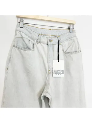 The Ragged Priest Dad Jeans Size 30 Light Wash Cotton‎ Baggy Y2K Grunge Slouchy thumbnail 3