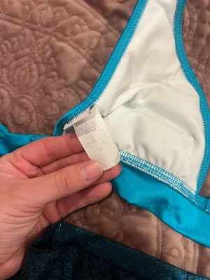 Teal Halter Bikini Top and Sparkle High-Waist Bottoms - Women Swim Bikini Set thumbnail 6