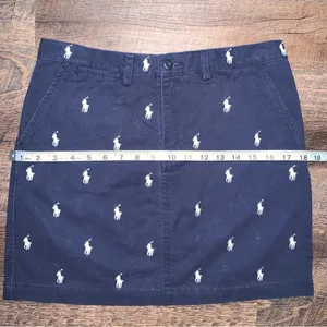 Ralph Lauren Sport Polo Blue/White Pony Skirt Women’s Size 2 thumbnail 5