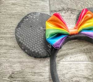 Disney Pride Sequined Mickey Mouse Ears Headband thumbnail 2