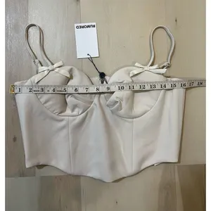 Anthropologie NWT Rumored Women Large Corset Top Coquette Vintage Quiet Luxury thumbnail 10