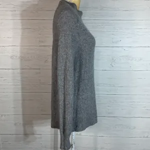 J. Crew gray fuzzy merino wool blend sweater womens size M thumbnail 8