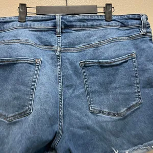 Ava & Viv Button Fly Denim Jean Shorts High Rise Cut Offs Plus Size 20W thumbnail 7
