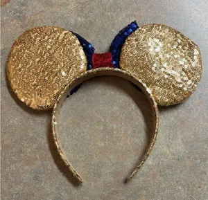 Cutest Captain America inspired Mouse ears headband thumbnail 3