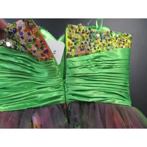 Let’s Fashion XS Colorful Formal Homecoming Dress Knee Length Multicolor Sequins thumbnail 3