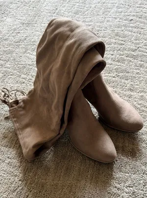 Marc Fisher Taupe Over-The-Knee Boots thumbnail 1
