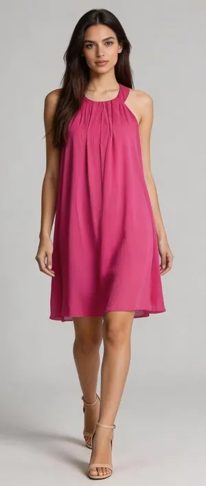 Free People FABLE | Fuchsia Shift Dress Sz S thumbnail 1