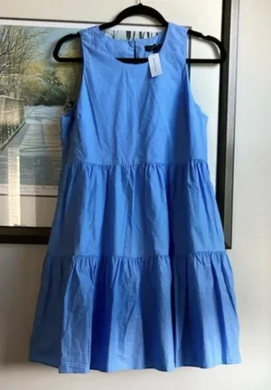 Old Navy Denim Sleeveless DressOld Navy Denim Women Dress Jeans Blue Sleeveless thumbnail 1