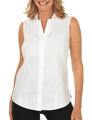 White House Black Market: Women's White Sleeveless Top thumbnail 1