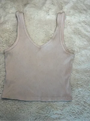 Cotton On Baby Pink Ribbed Tank Top – Size Small thumbnail 2