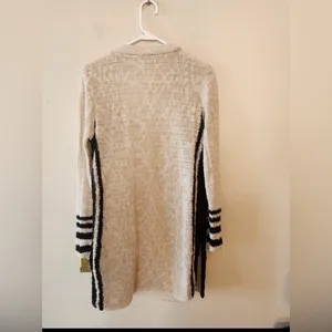 Tan long cardigan sweater size womens medium thumbnail 2