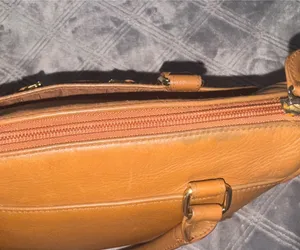 Etienne Aigner Brown Leather Satchel Handbag thumbnail 8