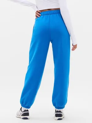 New Athleta S Forever Fleece Jogger Breaker Blue Small Regular thumbnail 4