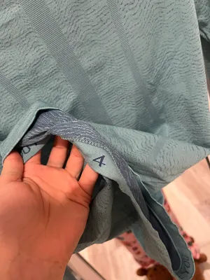 Lululemon Teal Zig-Zag Swiftly Longsleeve thumbnail 4