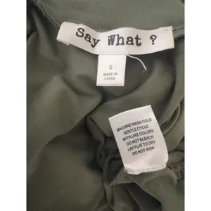 Say What? Womens Olive Green Mock Neck Short Sleeve Bodycon Dress Size S thumbnail 9