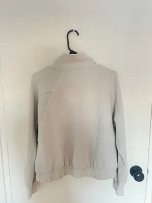 Lululemon Like New Brushed Softstreme Funnel-Neck Zip Up Sz 6 thumbnail 4