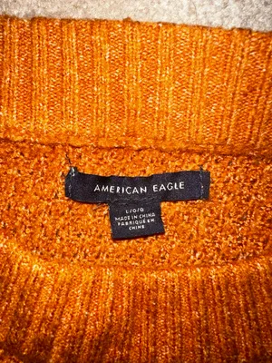 American Eagle Orange Sweater thumbnail 2