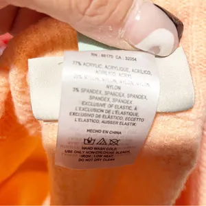 Anthropologie Saturday Sunday XS Orange Brenna Soft Fuzzy‎ Pull on Lounge Short thumbnail 5